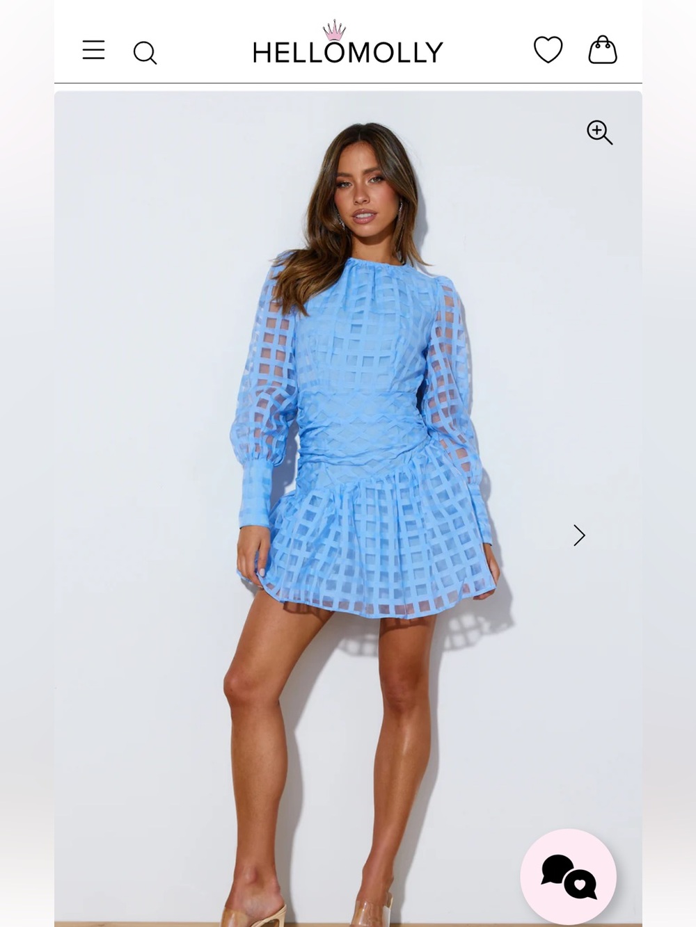 Hello Molly NWT size 6 blue dress